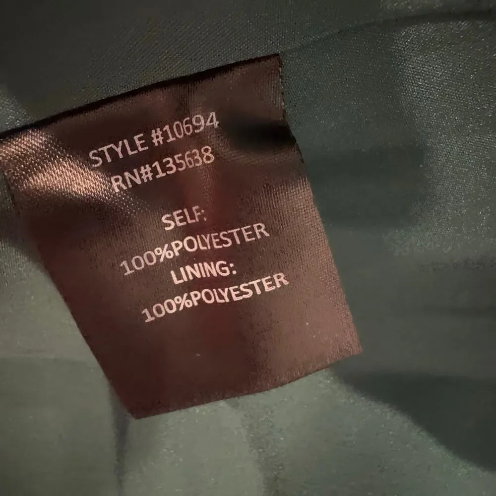 Hutch Women's Floral V-Neck Beck Maxi Wrap Dress Cap Sleeves Green Size XL NWT - Picture 10 of 12